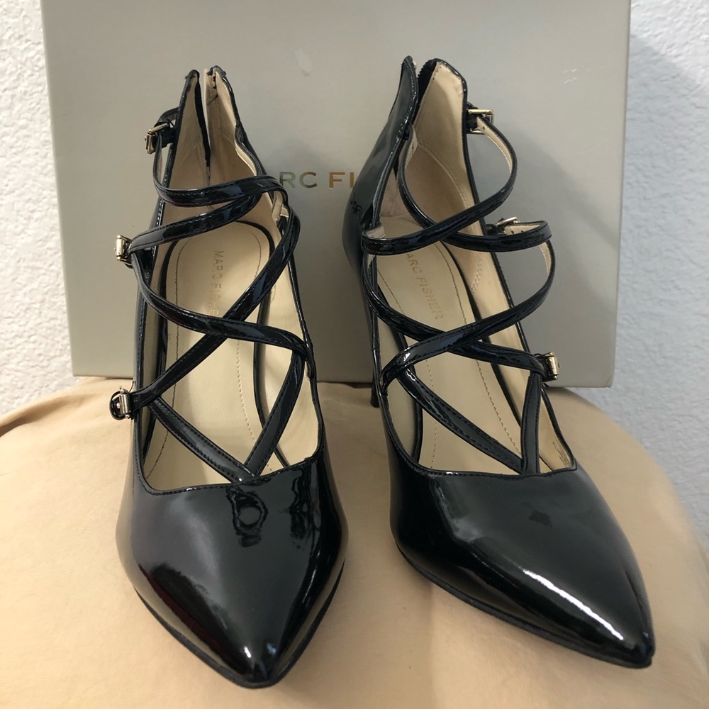 Marc Fisher strap heels